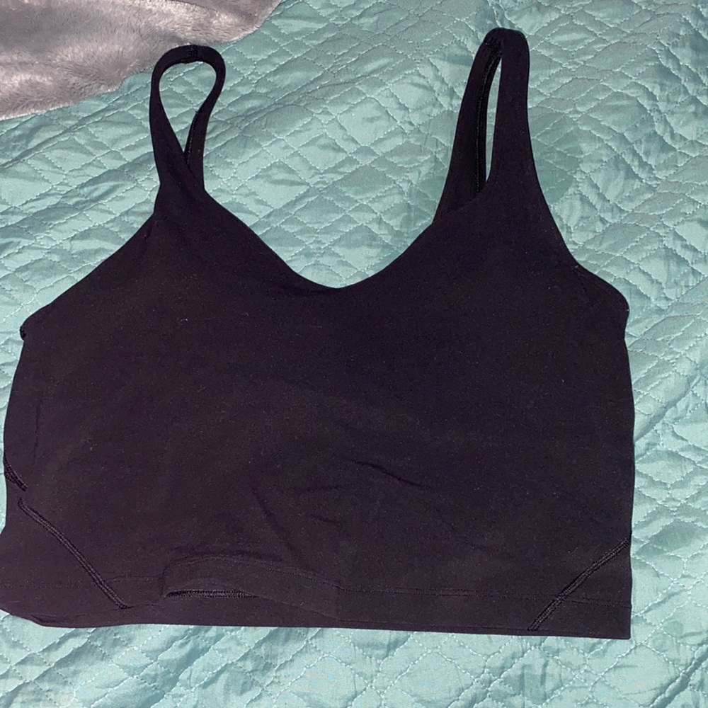 black lululemon align tank